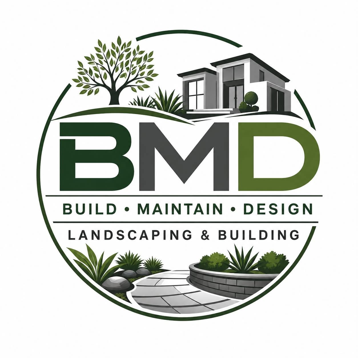 BMD — Build, Maintain, Design logo